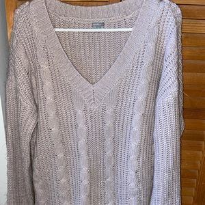Charlotte Russe Oversized Crochet Sweater